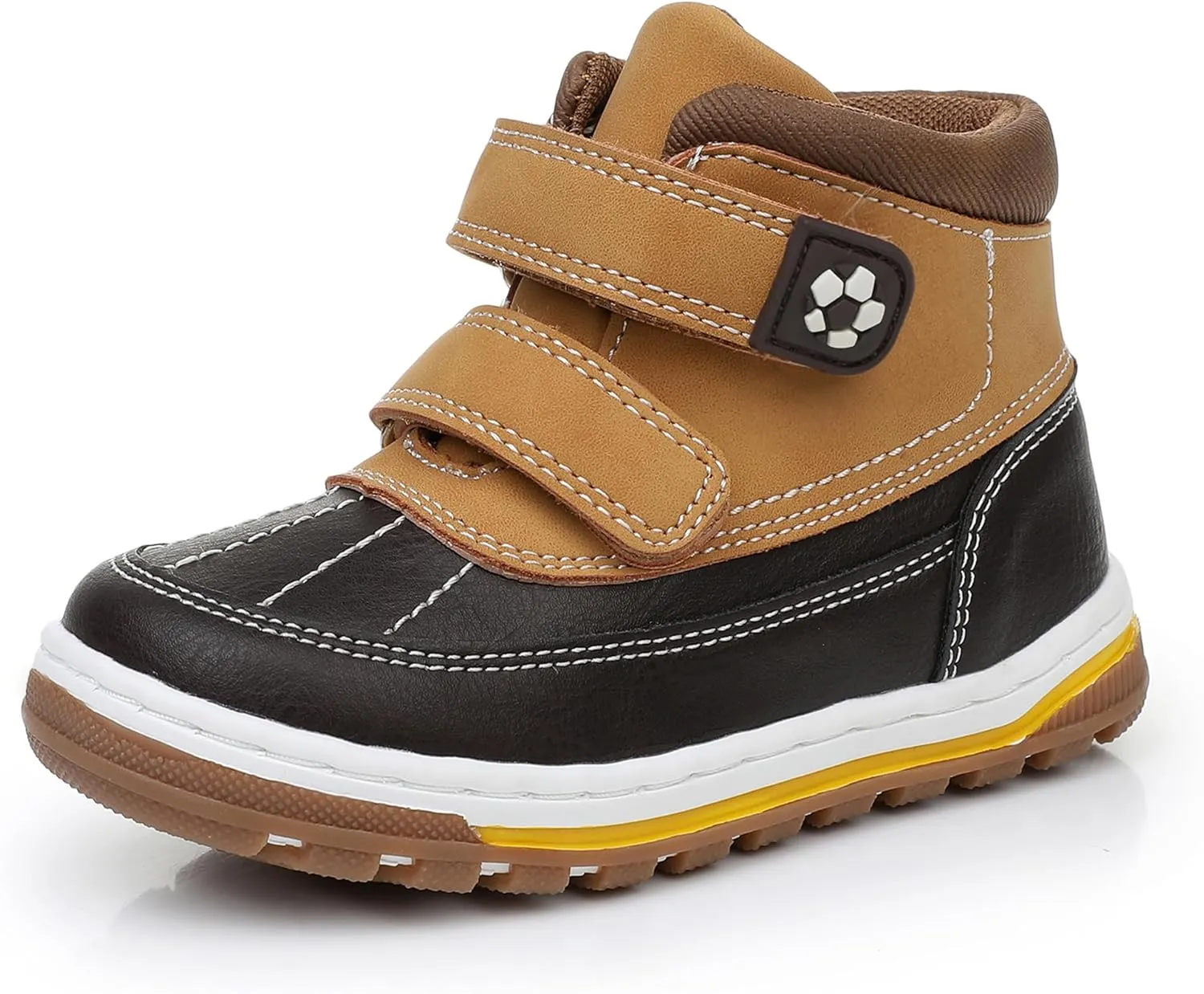 Ahannie Boys Girls Boots Toddler Kids Fall Winter Boots Water Resistant Outdoor Ankle Shoes(Toddler/Littler Kid)