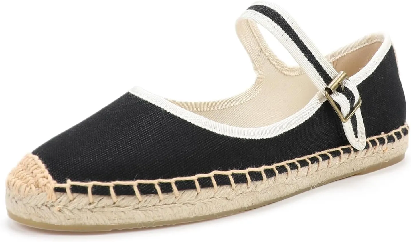 Ballet Falts Sneakerina Mary Jane Espadrilles for Women Cute Kawaii Goth Emo Grunge Comfy Casual Non Slip Walking Boho Beach Shoes Summer Festivals Daily Wear Outdoors