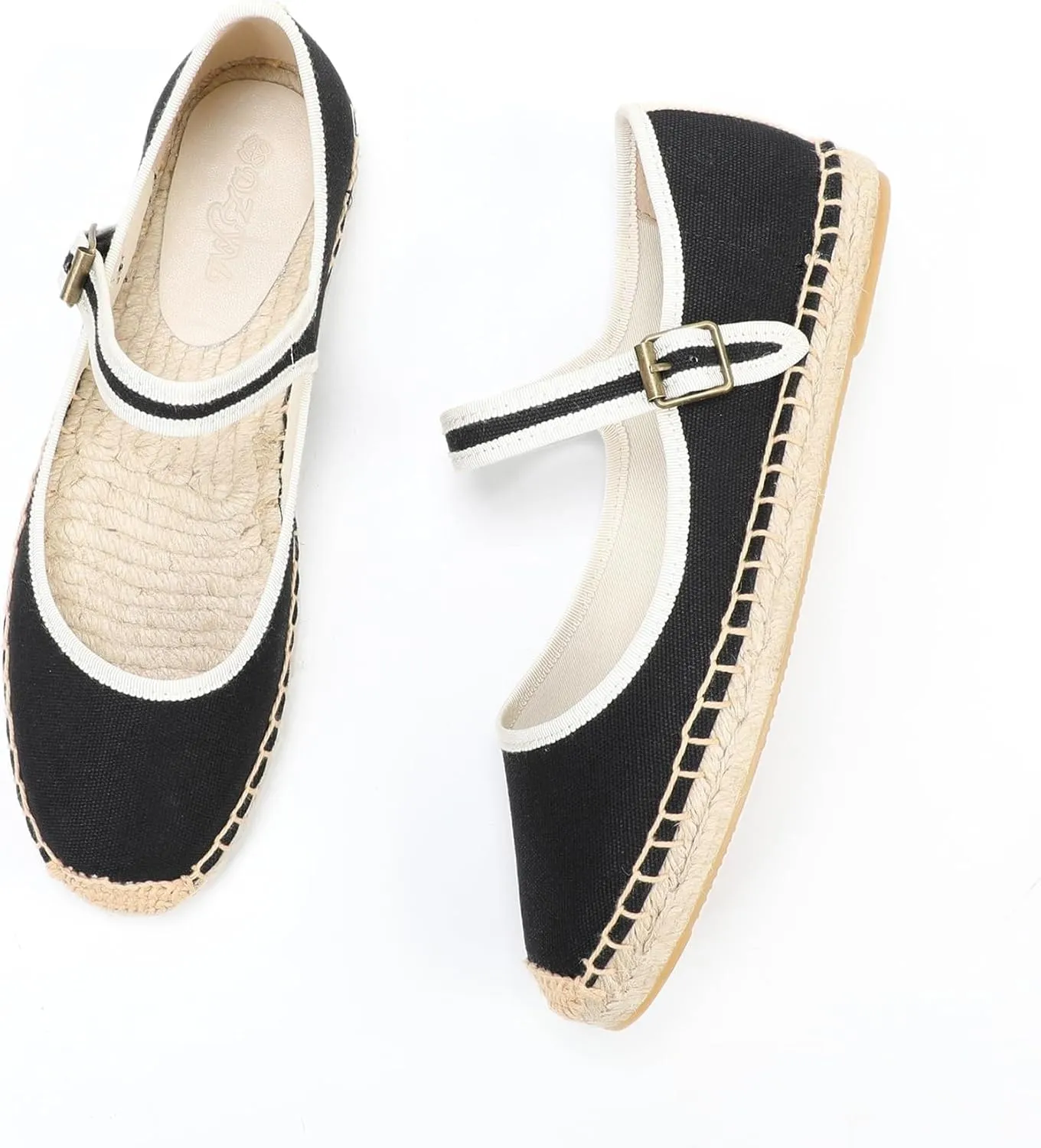 Ballet Falts Sneakerina Mary Jane Espadrilles for Women Cute Kawaii Goth Emo Grunge Comfy Casual Non Slip Walking Boho Beach Shoes Summer Festivals Daily Wear Outdoors