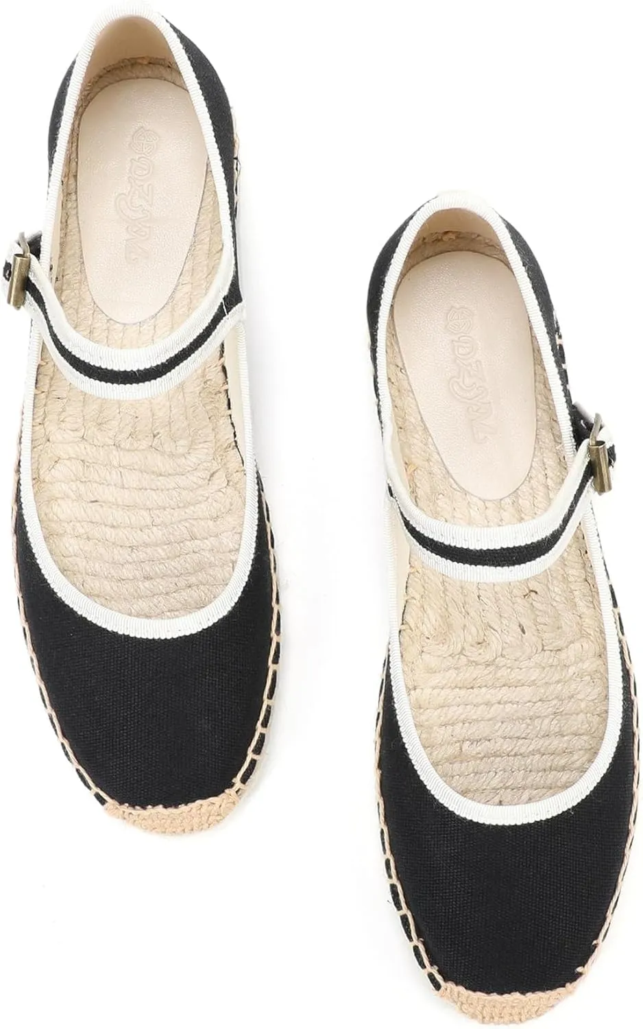 Ballet Falts Sneakerina Mary Jane Espadrilles for Women Cute Kawaii Goth Emo Grunge Comfy Casual Non Slip Walking Boho Beach Shoes Summer Festivals Daily Wear Outdoors