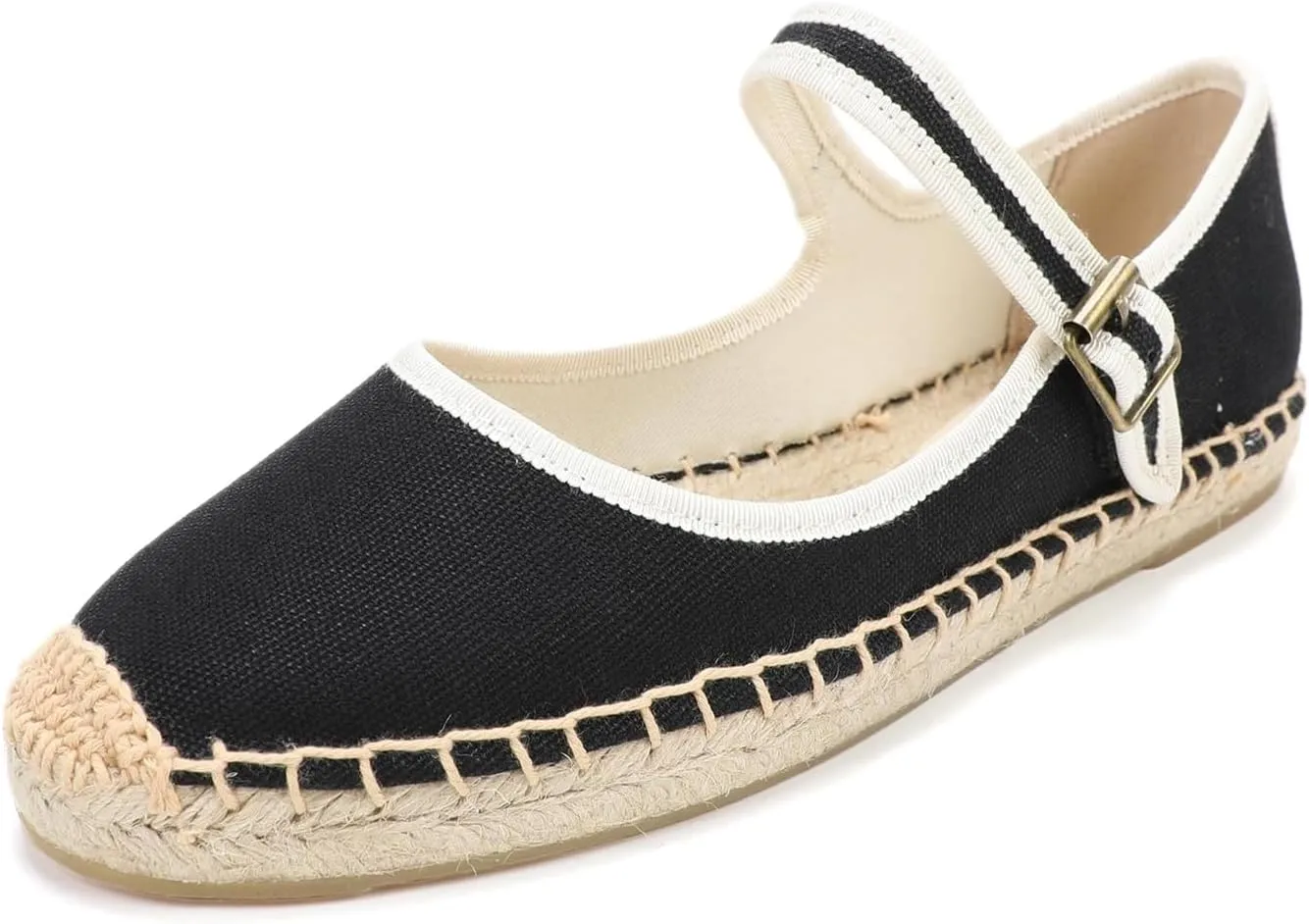 Ballet Falts Sneakerina Mary Jane Espadrilles for Women Cute Kawaii Goth Emo Grunge Comfy Casual Non Slip Walking Boho Beach Shoes Summer Festivals Daily Wear Outdoors
