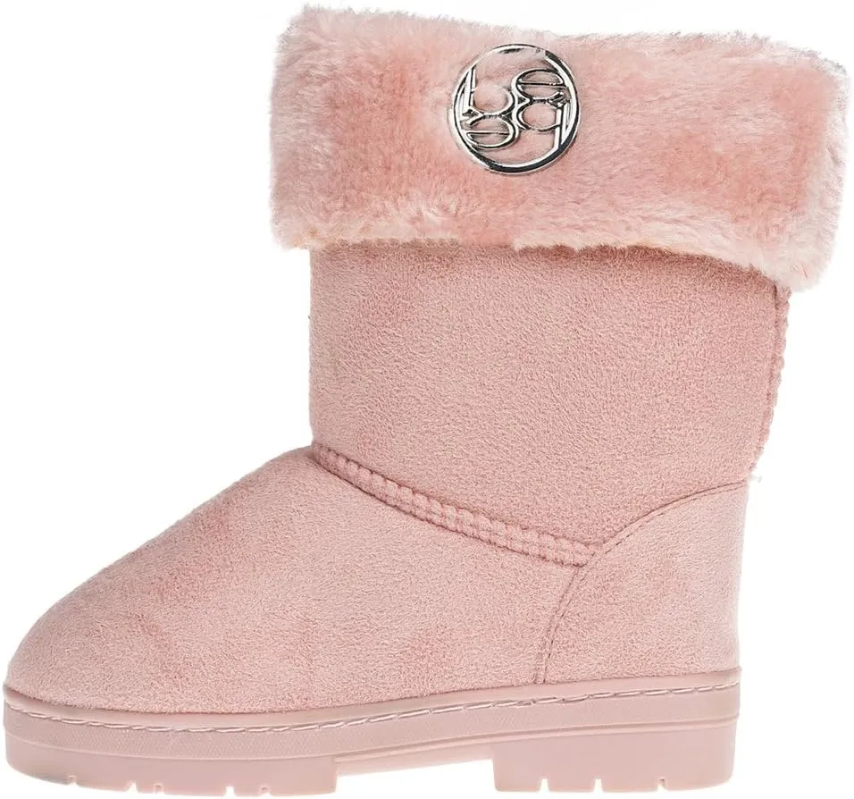 bebe Girl's Winter Snow Boots Comfy and Cozy Fashion Ankle Boots - Warm Boots For Girls (Toddler/Little Kid/Big Kid)