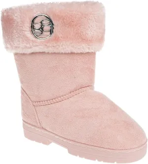 bebe Girl's Winter Snow Boots Comfy and Cozy Fashion Ankle Boots - Warm Boots For Girls (Toddler/Little Kid/Big Kid)
