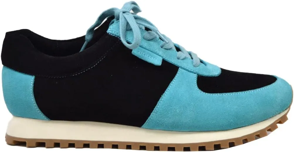 British Walker Surrey Designer Mens Sneakers, Vintage Lace Up, Handcrafted with Leather & Suede, Dual fit Technology for Extra Width