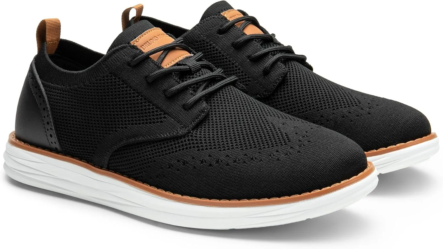 Bruno Marc Men's KnitFlex Craft Mesh Oxfords Sneakers Casual Dress Lace-Up Lightweight Walking Shoes