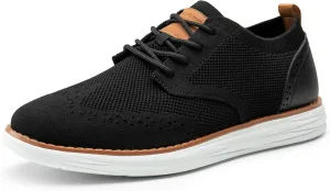 Bruno Marc Men's KnitFlex Craft Mesh Oxfords Sneakers Casual Dress Lace-Up Lightweight Walking Shoes
