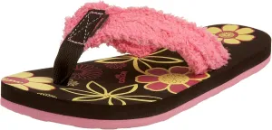 cobian Little Kid/Big Kid Florecita Sandal,Chocolate,3-4 M US Big Kid
