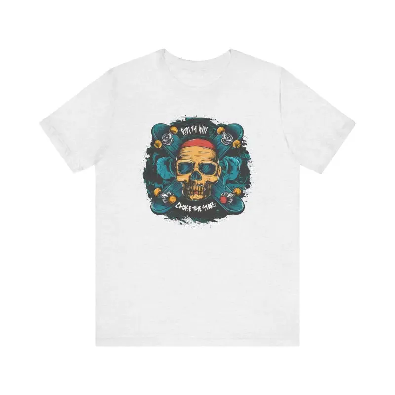 Conquer Unisex Jersey Skull Tee for Street Vibes