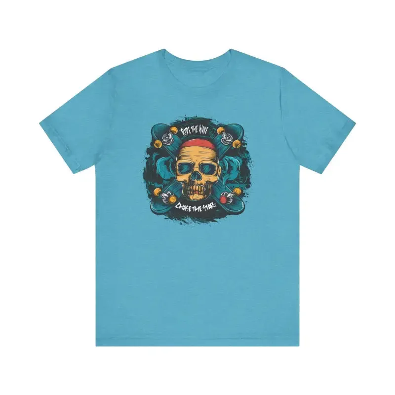 Conquer Unisex Jersey Skull Tee for Street Vibes
