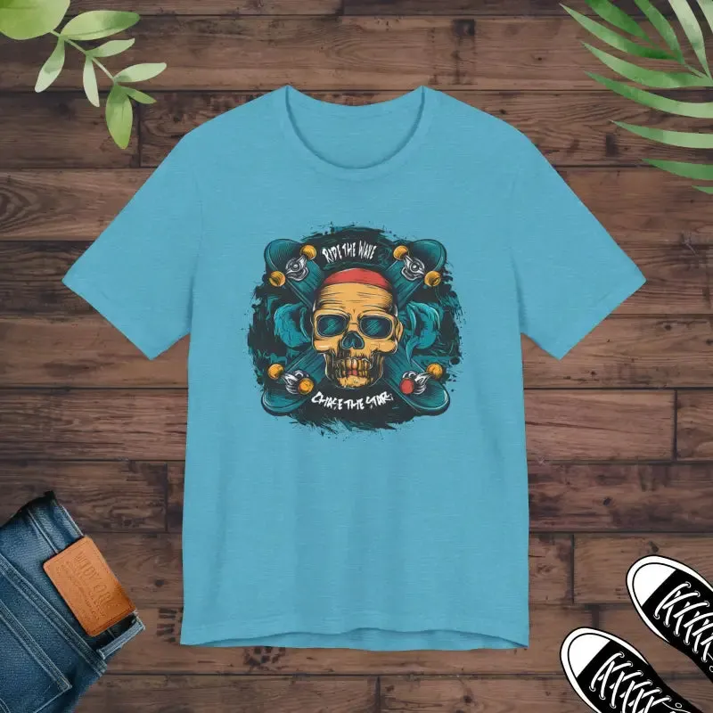 Conquer Unisex Jersey Skull Tee for Street Vibes
