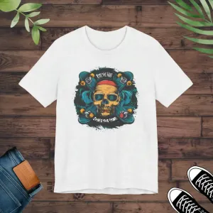 Conquer Unisex Jersey Skull Tee for Street Vibes