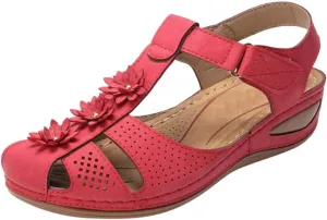 Eduavar Sandals for Women Dressy Summer, Womens Sandals Dressy Hollow Sole Platform Sandals Summer Round Toe Outdoor Shoes