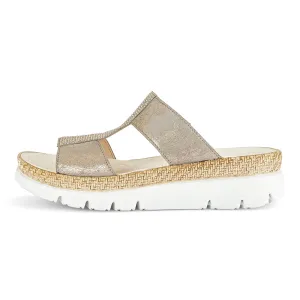 GABOR Sand/guld nubuck sandal