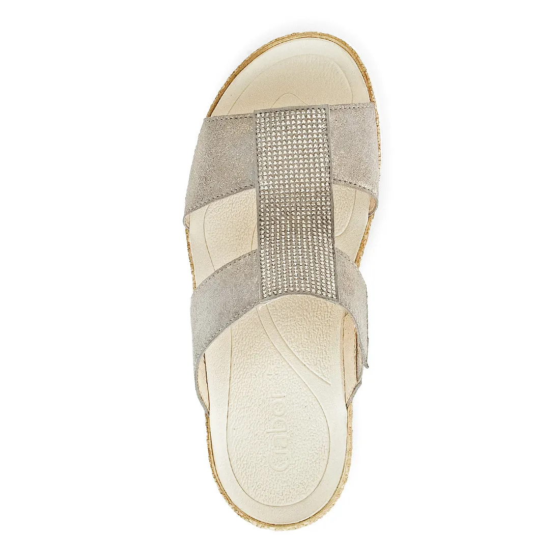 GABOR Sand/guld nubuck sandal