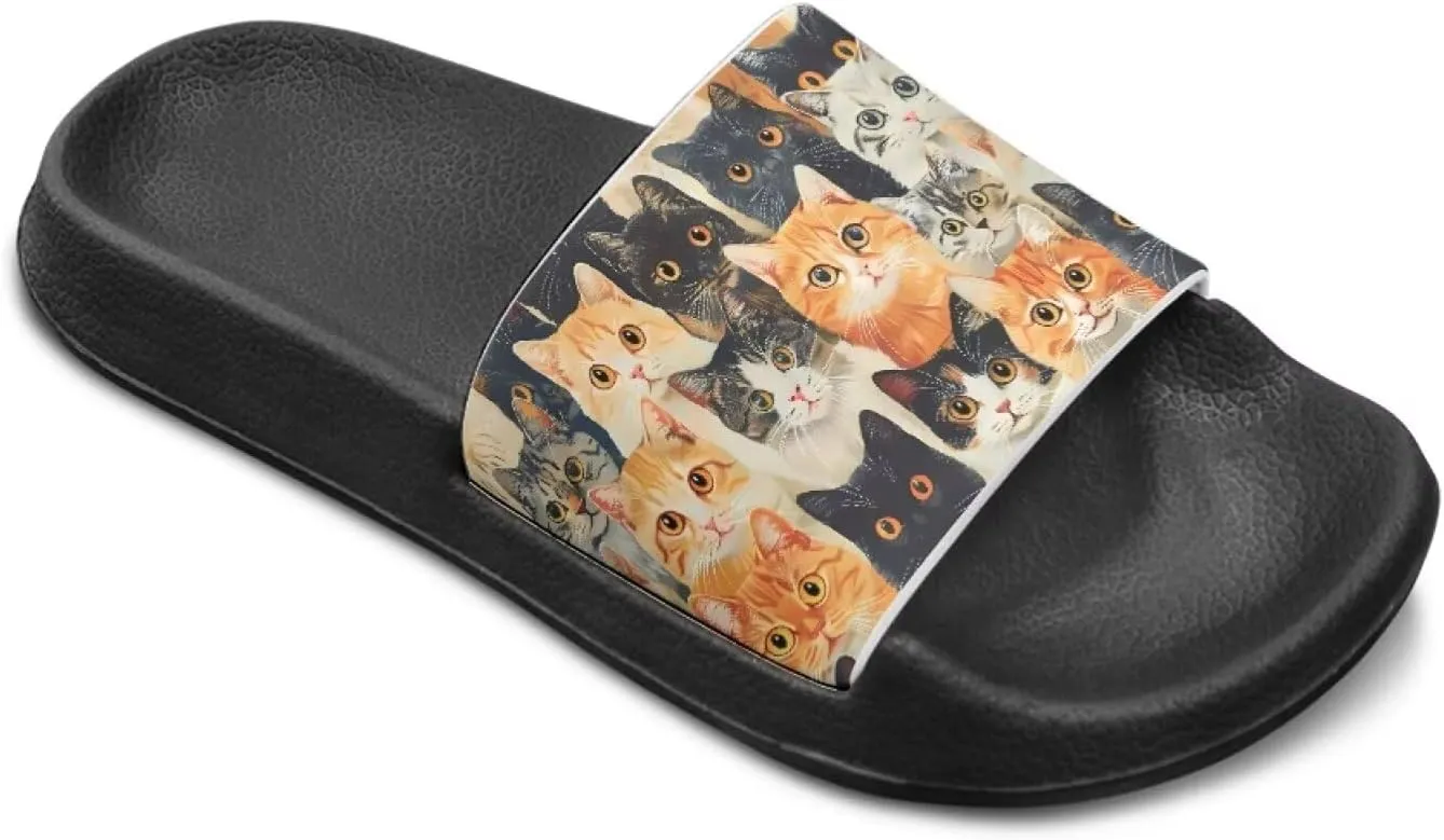 Girls Cloud Slides for Kids Cartoon Sandals Unisex Comfortable Non-slip Shower Shoes Thick Sole for Indoor & Outdoor Gifts