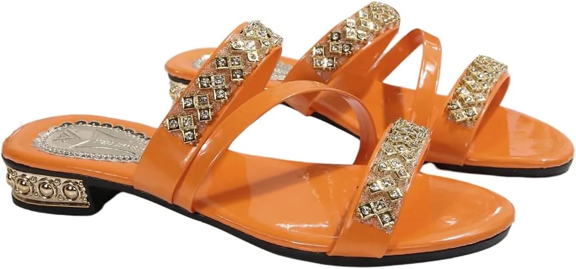 GORGLITTER Women's Gold Strappy Wedge Sandals 2025 Dressy Summer Sparkly Shoes