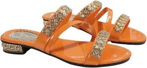 GORGLITTER Women's Gold Strappy Wedge Sandals 2025 Dressy Summer Sparkly Shoes