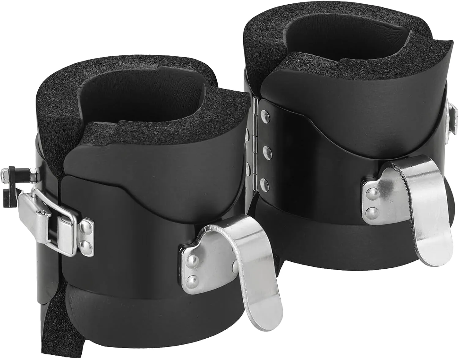 Gravity Boots Inversion Boots, Gravity Boots Hanging Upside Down with 2 Gravity Hook, Anti Gravity Inversion Boots for Core Gym Fitness Exerciser, Ab Crunch, Abdominal Sit Up, Hooks Bar Therapy