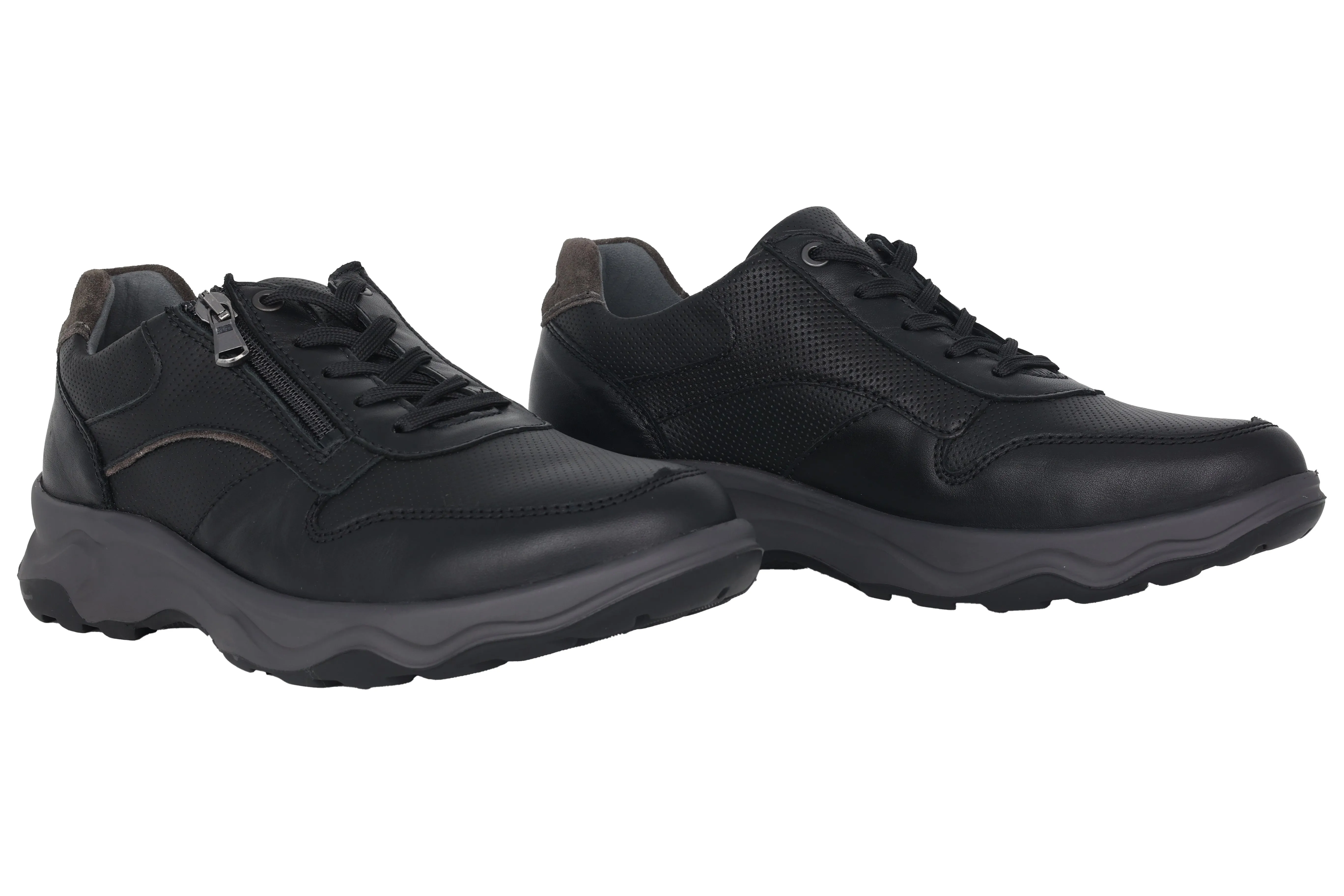 'H-Max' men's wide fit (H) sneaker - Black