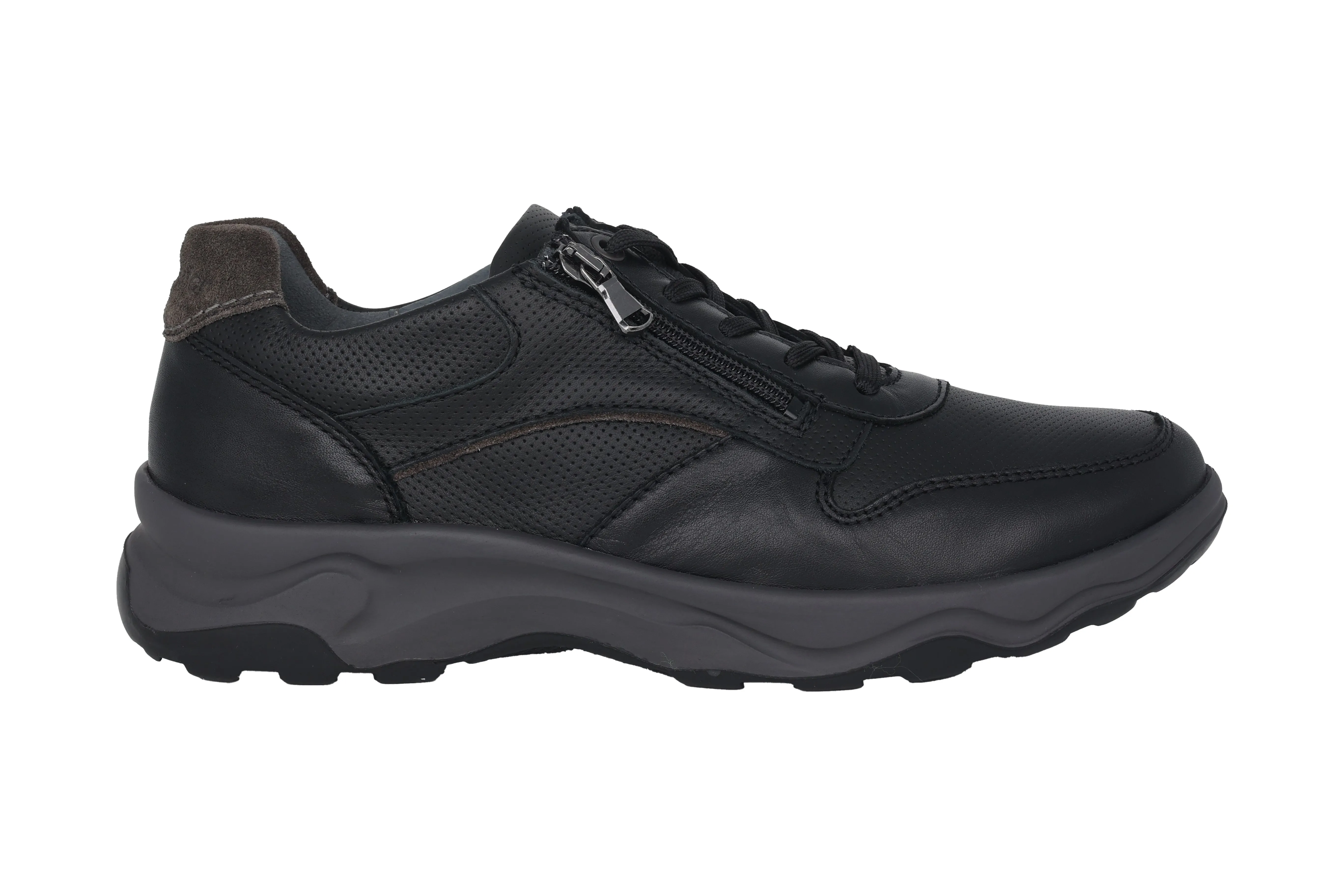 'H-Max' men's wide fit (H) sneaker - Black