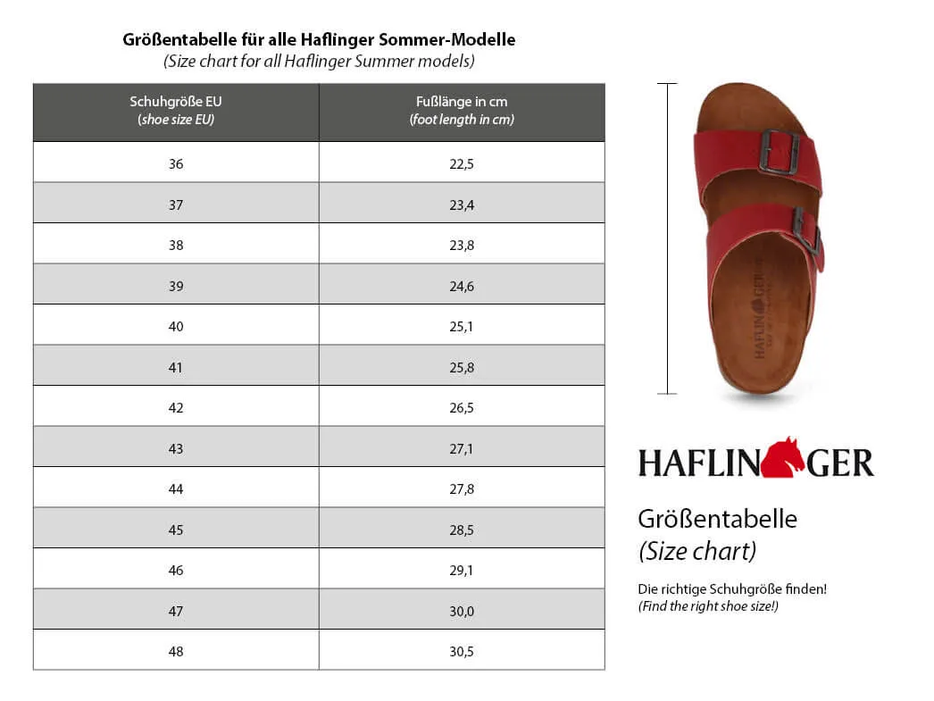 HAFLINGER Women Mules 'Bio Andrea', corkmulti feather