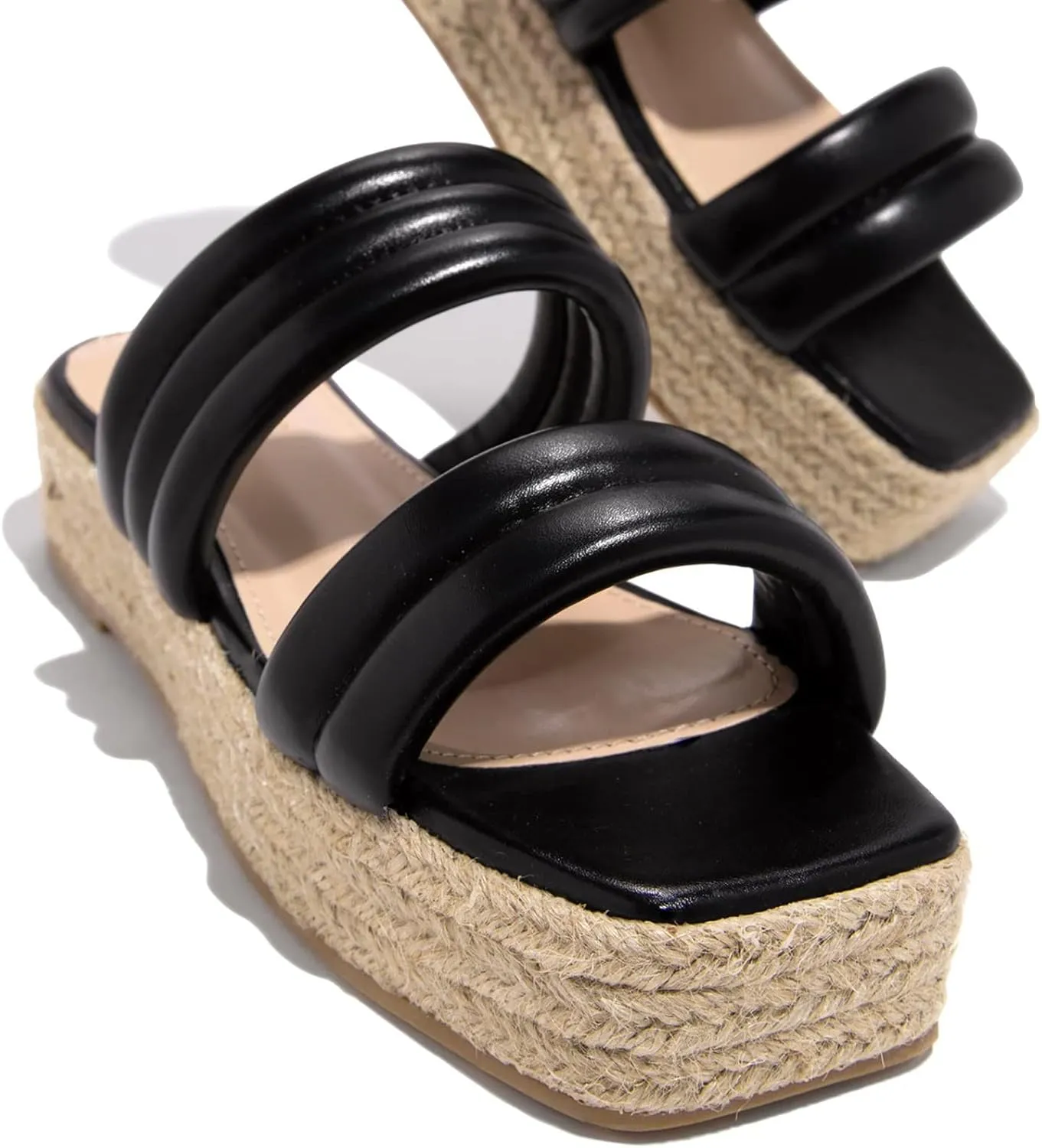 HHmei Women's Ladies Fashion Casual Crystal Large Size Platform Wedges Sandals Shoes