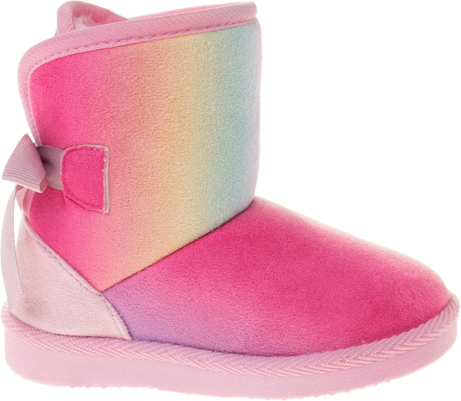 Josmo Girl's Winter Snow Warm Plush Outdoor Non-Slip Faux-Fure Soft Comfort Boots