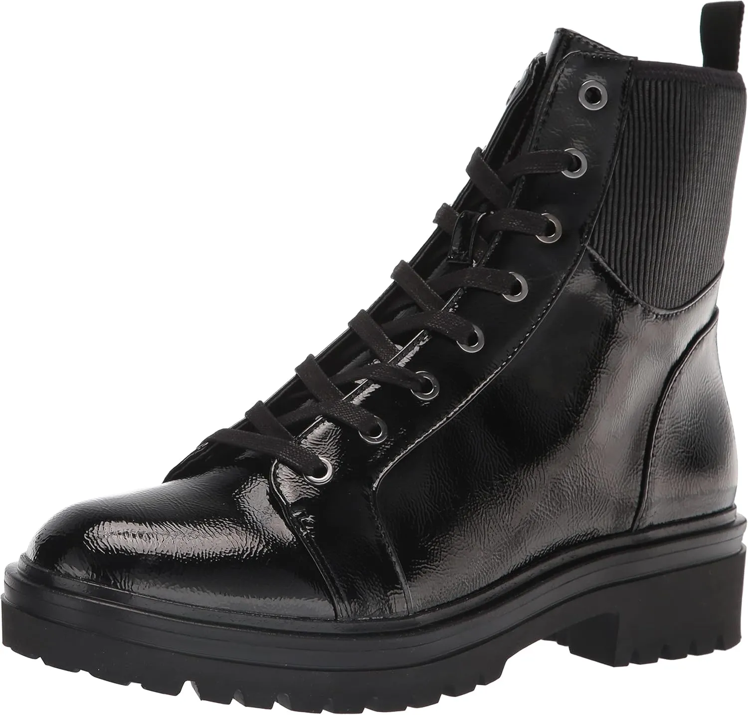 Kenneth Cole Women's Women's Rhode Light Lace Up Bootie Ankle Boot, Black, 5