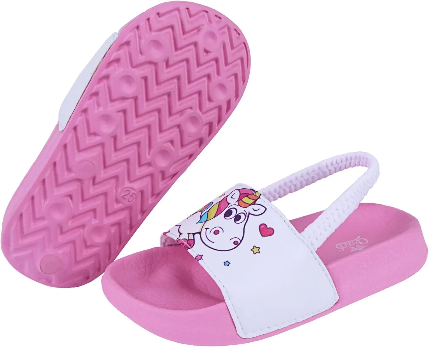 Kids Flip Flops Sandals Toddler Boys Girls Sequin Slides Shower Beach Pool Shoes Slip on Summer Slippers with Back Strap