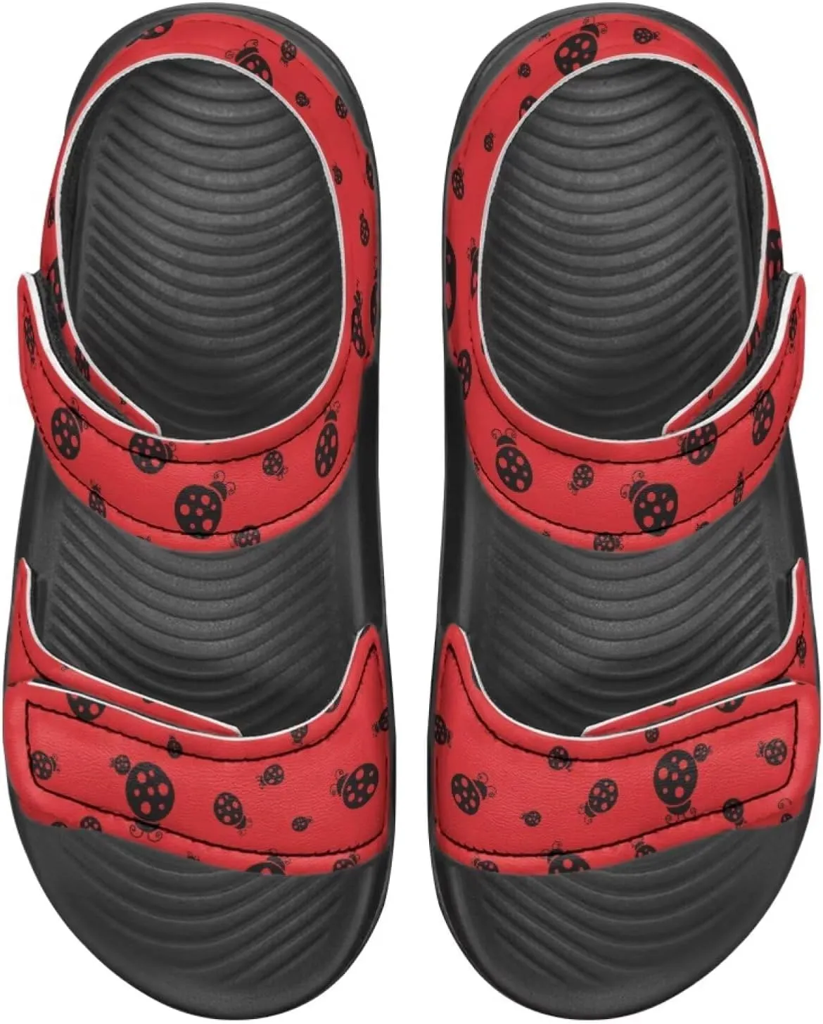 Kids Sandals Dragon Print Summer Sport Hiking Sandals Leather Beach Water Shoes for Boys Girls