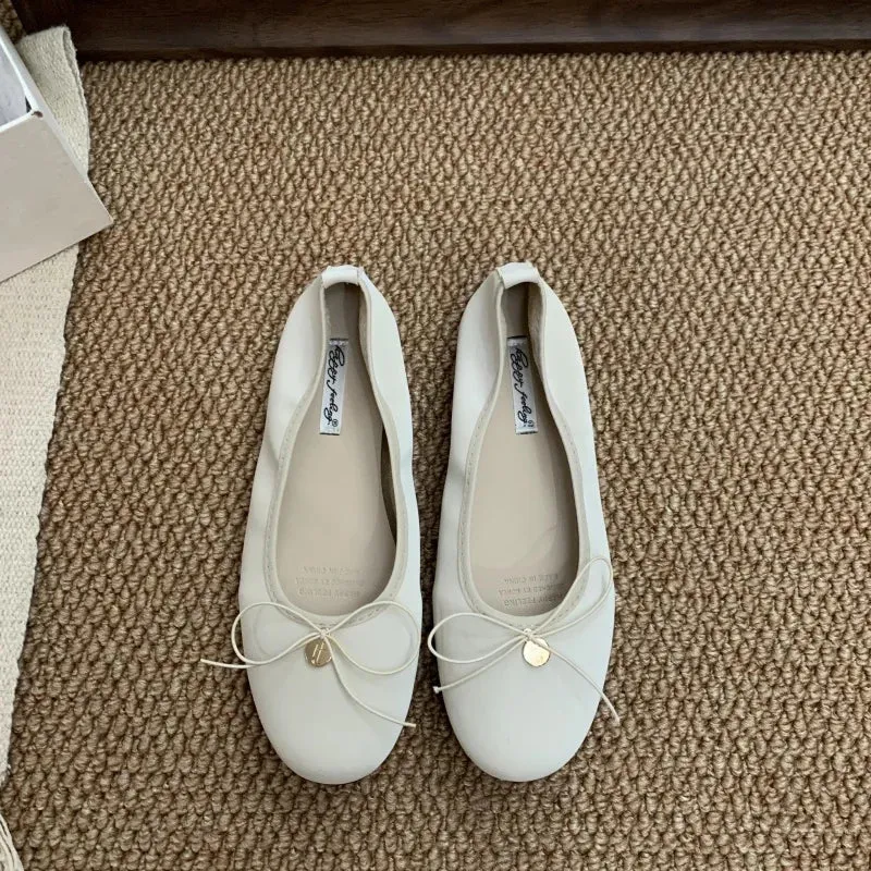 LBSFY  - New Women Flats Female Flats casual Ballet Dancing Shoes Foldable Sole Boat Shoes Summer Slip On Slipper Mules Sho