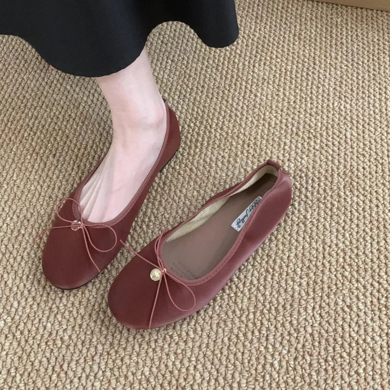 LBSFY  - New Women Flats Female Flats casual Ballet Dancing Shoes Foldable Sole Boat Shoes Summer Slip On Slipper Mules Sho