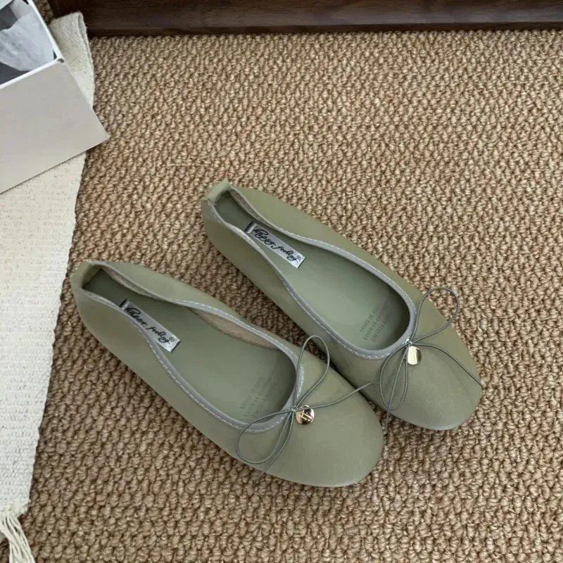 LBSFY  - New Women Flats Female Flats casual Ballet Dancing Shoes Foldable Sole Boat Shoes Summer Slip On Slipper Mules Sho