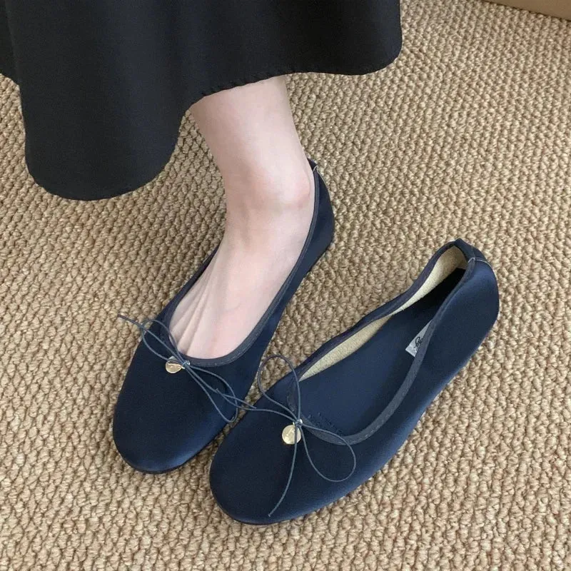LBSFY  - New Women Flats Female Flats casual Ballet Dancing Shoes Foldable Sole Boat Shoes Summer Slip On Slipper Mules Sho