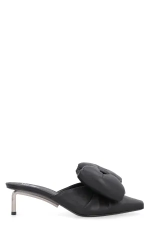 Leather mules
