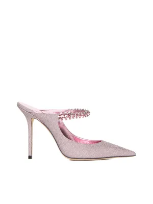 <HR id="null"/> Bing crystals fabric mules
