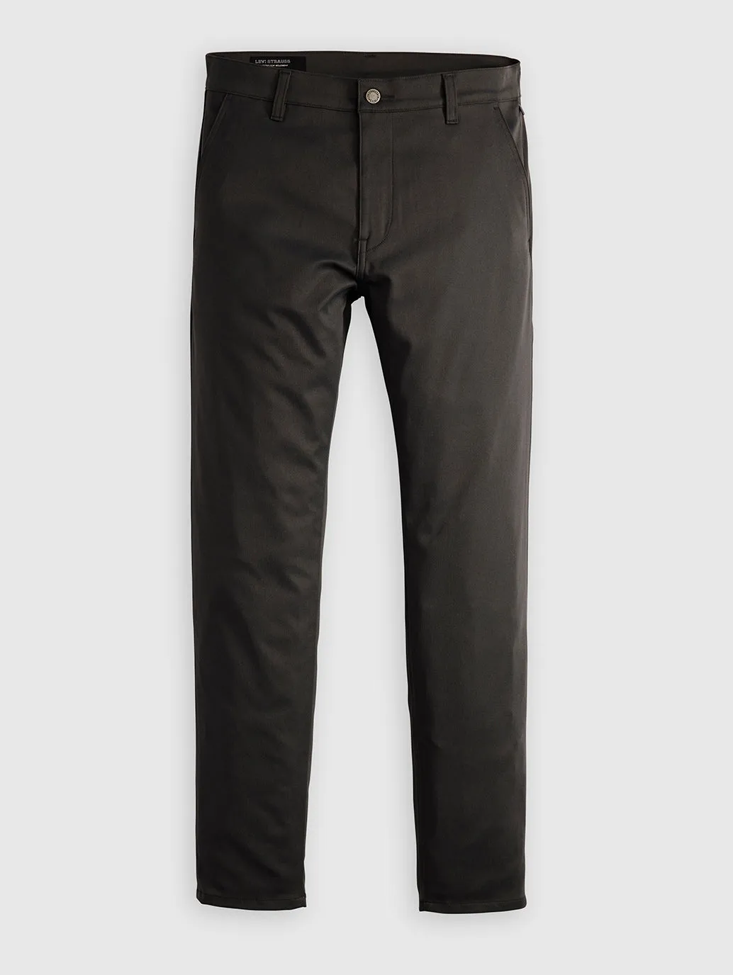 Men's Black Straight Fit Chinos