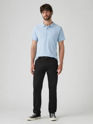Men's Black Straight Fit Chinos