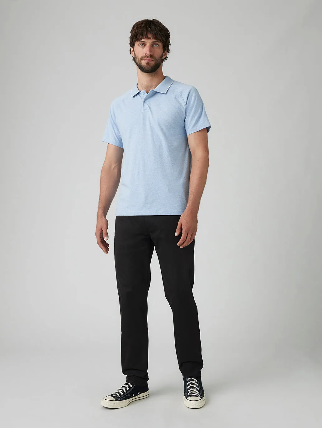 Men's Black Straight Fit Chinos