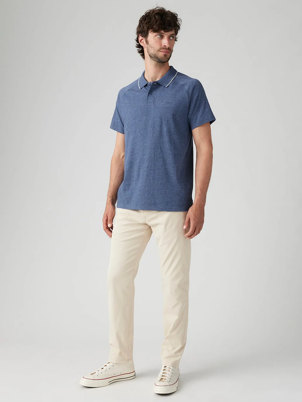 Men's Cream Straight Fit Chinos