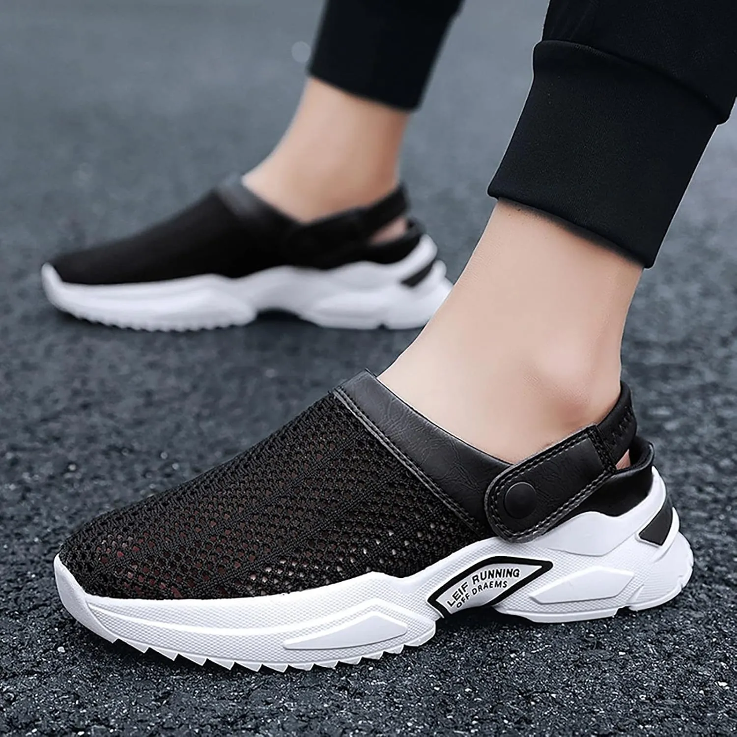 Men's Orthopedic Hollow-Out Summer Sandals,Mesh Shoes Sandals Mens,Orthopedic Diabetic Walking Boat Shoes Breathable Knit Mesh Walking Shoes Beach Sandals with Arch Support