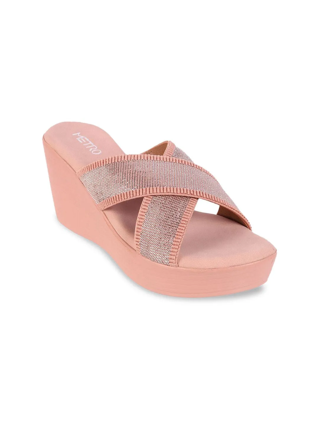 Metro Printed Wedge Heels Sandals