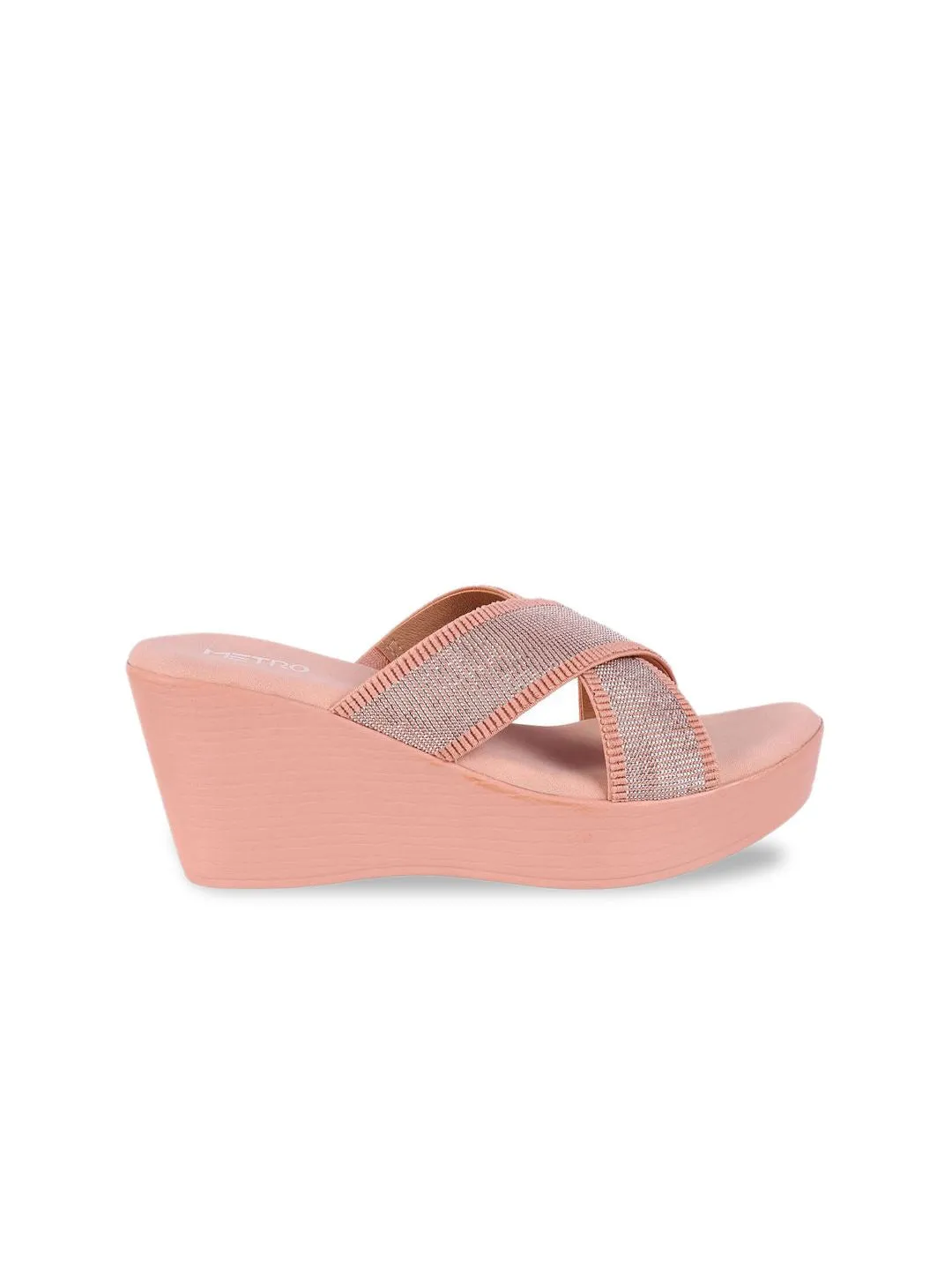 Metro Printed Wedge Heels Sandals