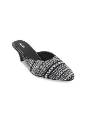 Mochi Black Kitten Mules