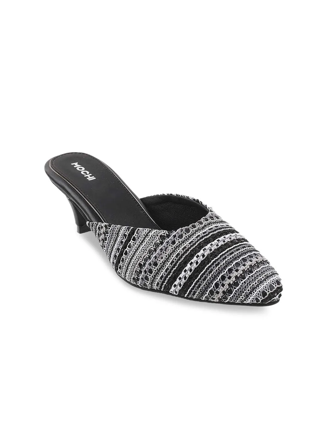 Mochi Black Kitten Mules