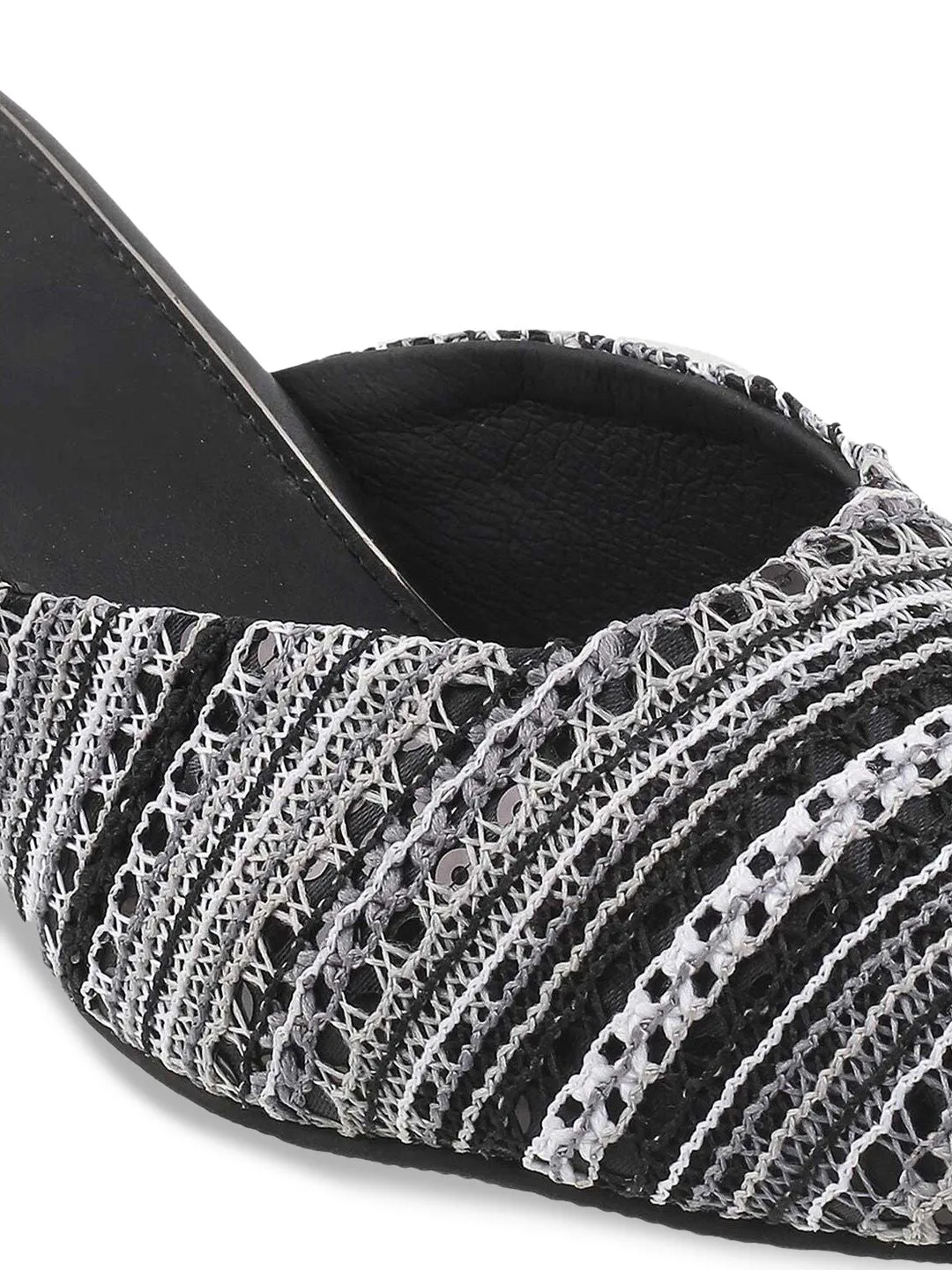 Mochi Black Kitten Mules