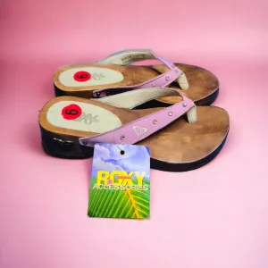 Mules en bois Roxy vintage
