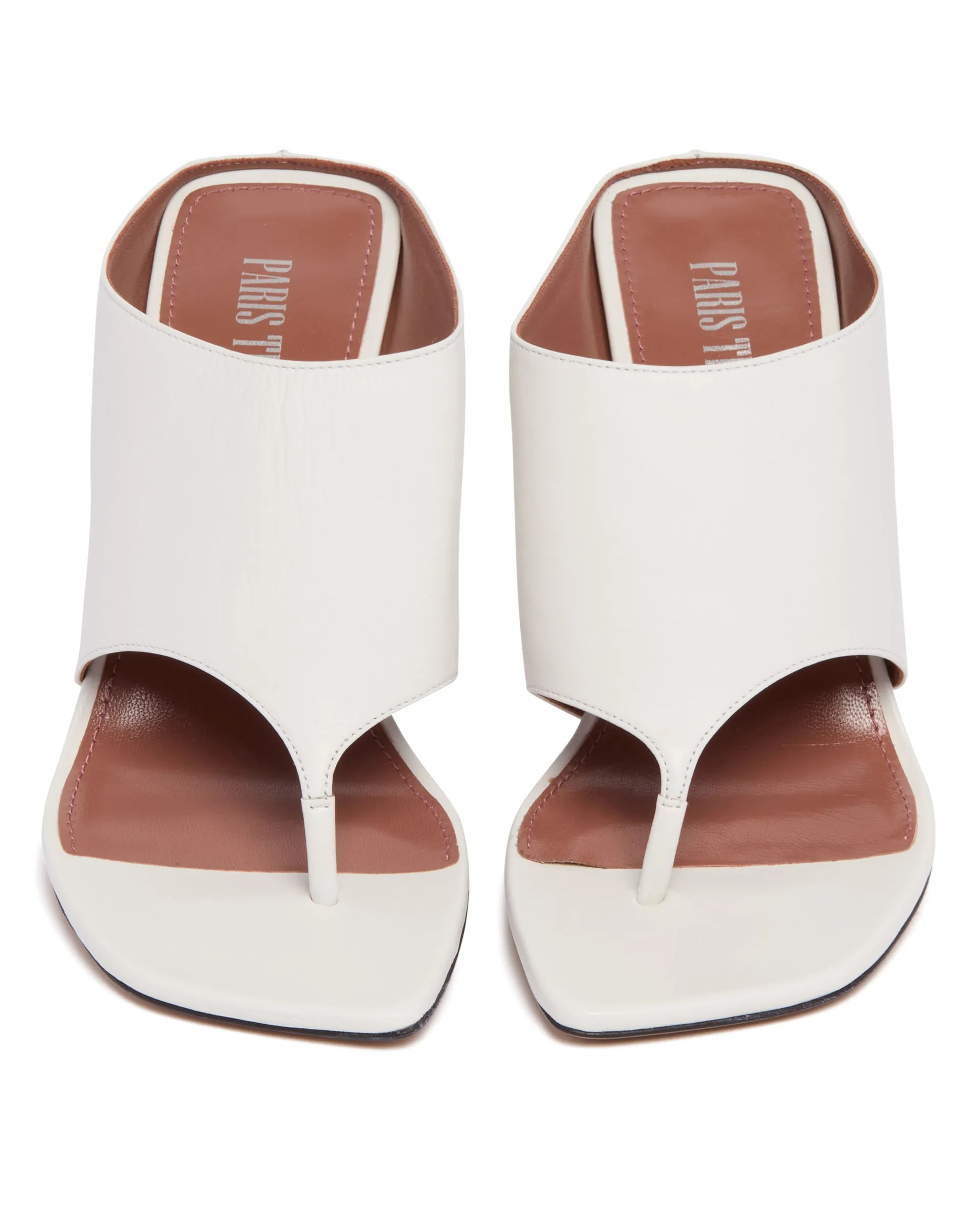 Mules Infradito Bianche