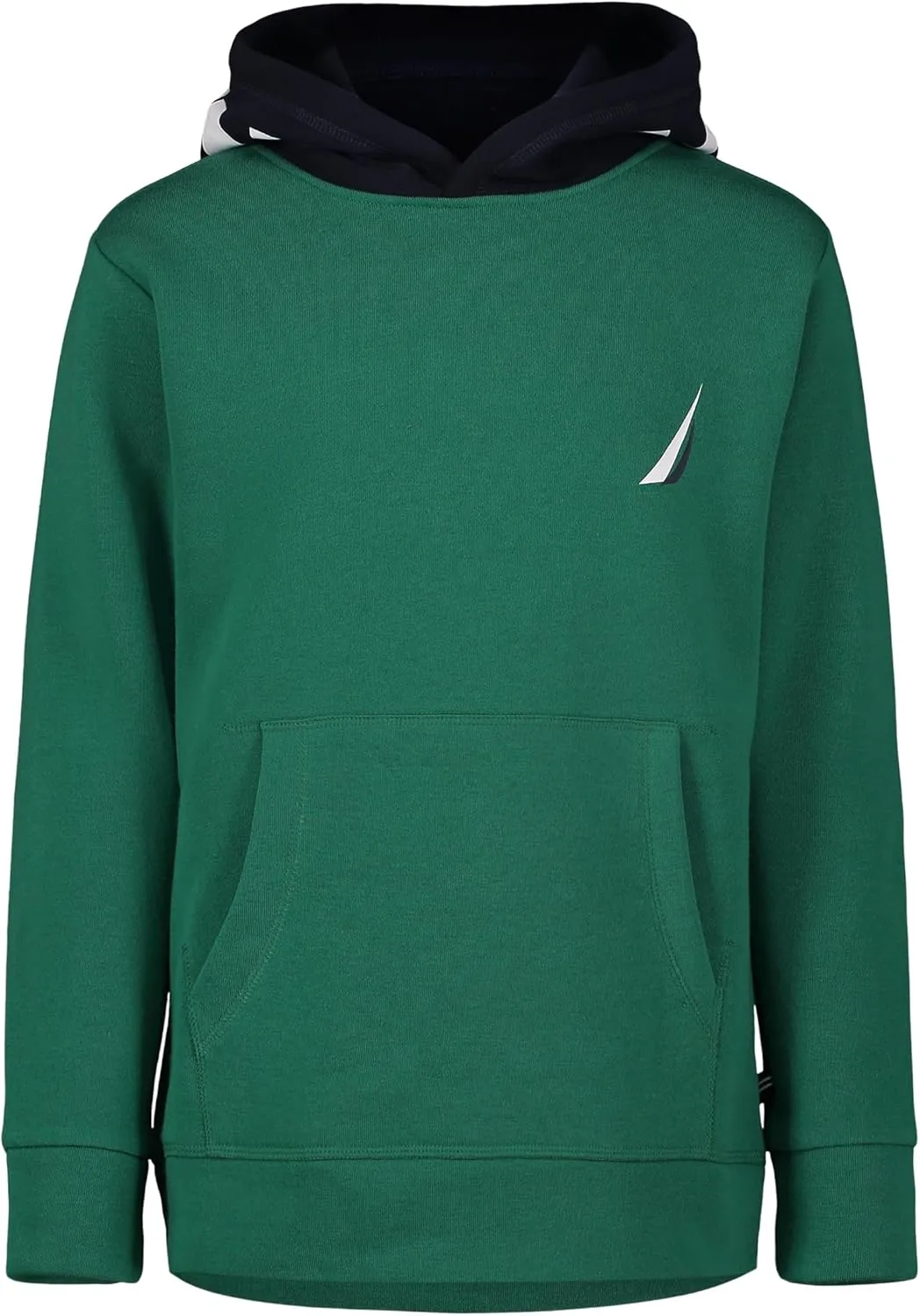 Nautica Boys' Long Sleeve Fleece Pullover Hoodie, Comfortable, Relaxed Fit