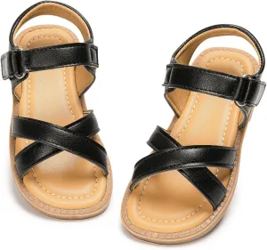 ohsofy Girls Sandals Closed Toe Flower Summer Outdoor Beach Dress Shoes (Toddler/Little Kid)